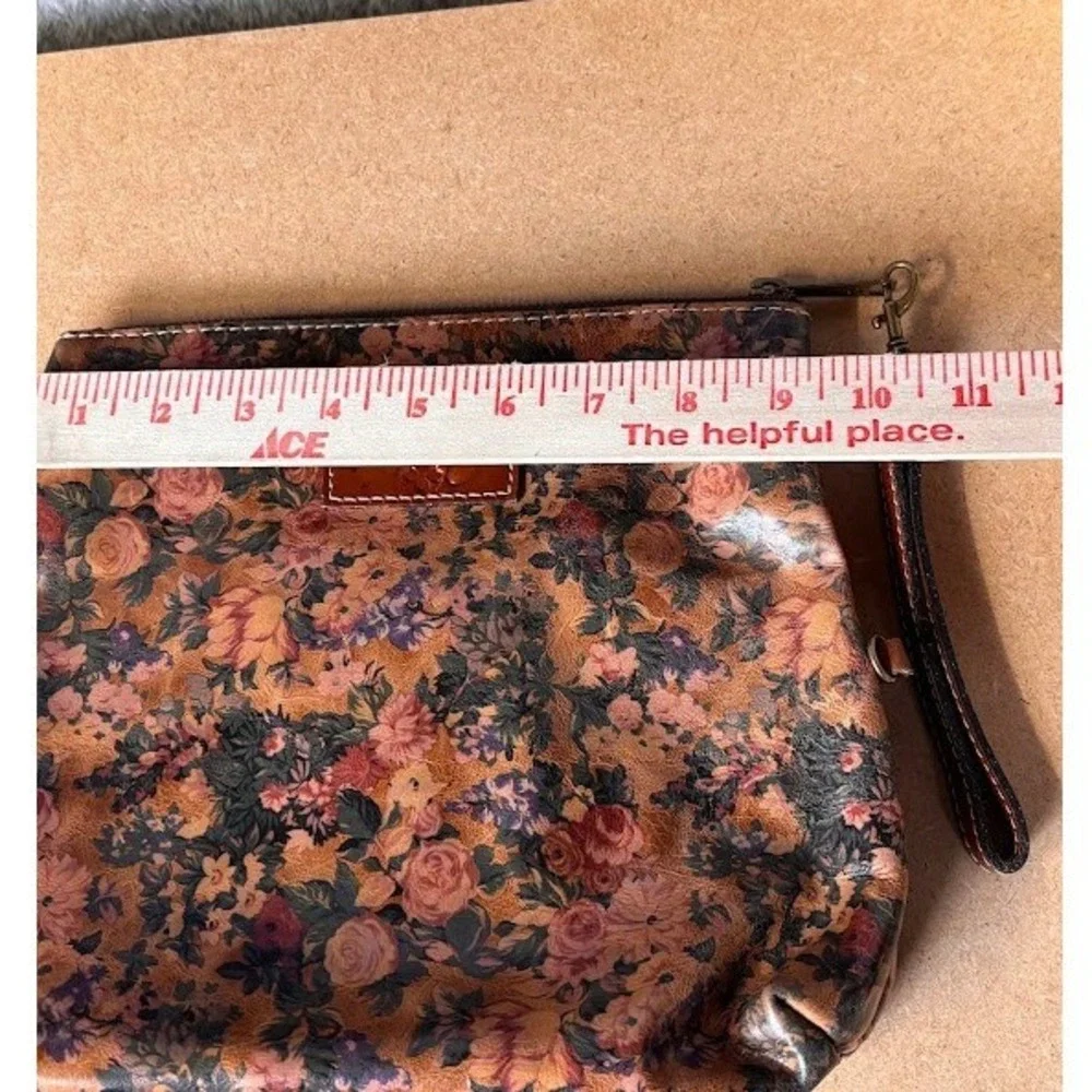 Patricia Nash Floral Leather Wristlet and‎ Matching Trifold Wallet Set Multi